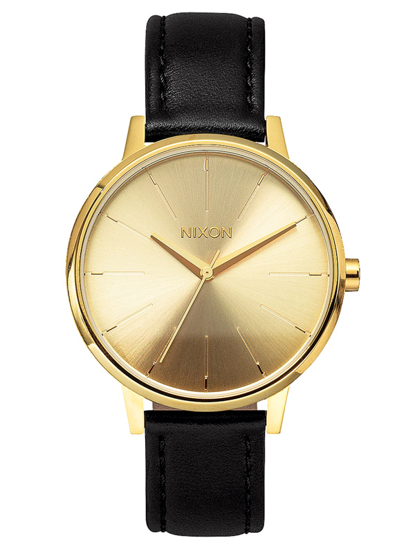 Nixon KENSINGTON LEATHER GOLD ladies´ analog watches / Swis-Shop.com